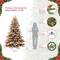 7.5ft. Pre-Lit Flocked Princess Pine Artificial Christmas Tree, Clear Lights